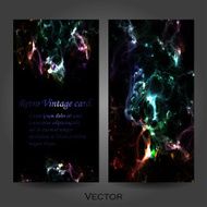 Space business card with Milky Way Vector illustration Eps 10