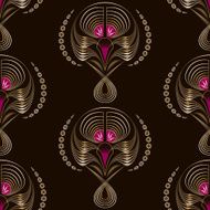 Seamless art deco modern pattern graphic ornament N2