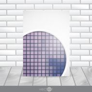 Abstract Background With White Paper Circles N9