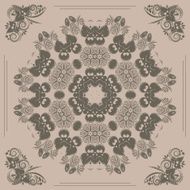 Seamless Pattern with floral ornament N97