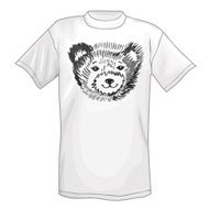 T-shirt &amp; bear's smiling snout logo