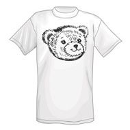 T-shirt &amp; bear's smiling snout logo N2