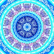 mandala blue pattern