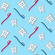 Ill teeth seamless pattern N2