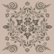 Seamless Pattern with floral ornament N98