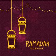 Beautiful greeting or invitation card for Ramadan Kareem