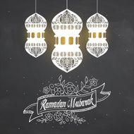 Creative lanterns for Ramadan Mubarak celebration