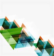 Abstract geometric background Modern overlapping triangles N450