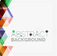 Abstract geometric background Modern overlapping triangles N453