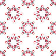 Seamless vector geometric abstract pattern Creative round shapes made of N108