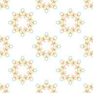 Seamless vector geometric abstract pattern Creative round shapes made of N109