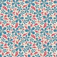 flowers and leaves on a beige background