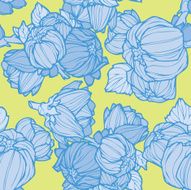 Seamless pattern with flowers peonies N13