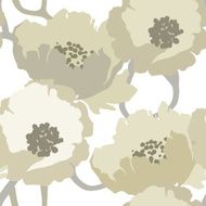 Seamless pattern with flowers poppies N4