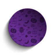Happy Halloween Ghost Bat Icon Background