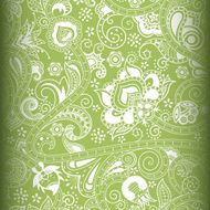 Abstract Green Floral Pattern
