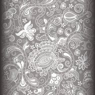 abstract floral pattern N66