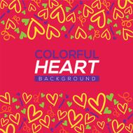 Colorful Hearts Background N2