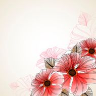 Beautiful floral background of anemone