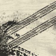 Grunge tire track background