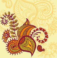 Vector floral design N12