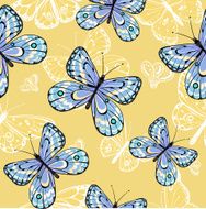 Seamless pattern of butterflies N4