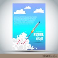 Vector brochure flyer cover design template N5