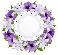 Border Of Colorful Flowers Vector illustration