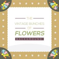 Vintage flowers background N4