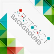 Abstract geometric background Modern overlapping triangles N456