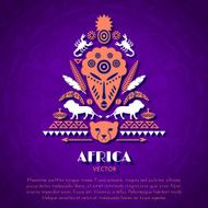 African Tribal Ethnic Art Background N5