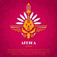 African Tribal Ethnic Art Background N6