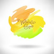 abstract watercolor splash design element
