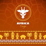 African Tribal Ethnic Art Background N7