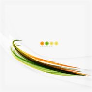Orange and green wave line design nature eco concept N25
