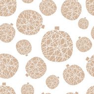 seamless pattern of christmas balls with threads N2
