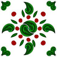 floral ornament painted hands N7