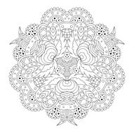 Black And White Mandala N19
