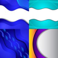 Collection of abstract multicolored backgrounds Eps 10 design N3