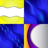 Collection of abstract multicolored backgrounds Eps 10 design N8