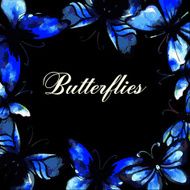 Flying butterfly card N3