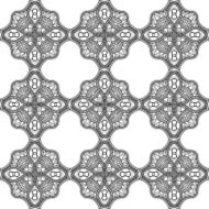 Seamless Monochrome Abstract Pattern N2