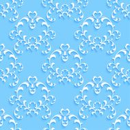 Floral seamless wallpapers in the style of Baroque N2