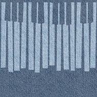 Abstract musical piano keys - seamless background blue jeans