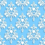 Seamless wallpapers in the style of Baroque Can be used N27