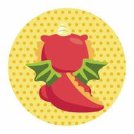 dragon theme elements vector eps N40