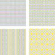 Grunge Geometric Patterns Set