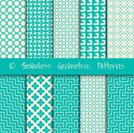 Grunge Seamless Geometric Patterns Set N11
