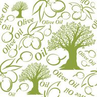 Olive oil seamless pattern N5