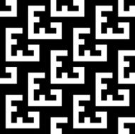 Seamless Vintage Geometric Pattern N156